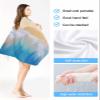 EwdeWwo Ocean Sea Microfiber Beach Towel, Summer Blue Beach Sand Waves 31" x 63" Bath Towel Quick Dry Sand Free Travel Pool Towels for Beach Chair, Sun-Bath, Camping, Vacation view 3