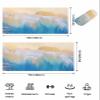 EwdeWwo Ocean Sea Microfiber Beach Towel, Summer Blue Beach Sand Waves 31" x 63" Bath Towel Quick Dry Sand Free Travel Pool Towels for Beach Chair, Sun-Bath, Camping, Vacation view 4
