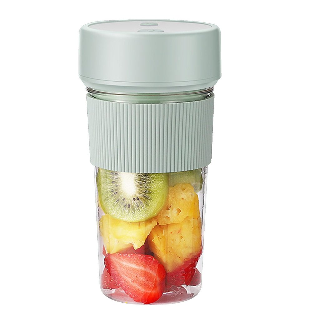 350ml Electric Juicer Cup, 5W 18000 RPM Portable Blender USB Rechargeable Electric Juicer Blender Portable Mini Blender Juicer with Straw Lanyard for Home School Office