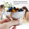 4Pcs Stainless Steel Dessert Bowl, Multi Functional Ice Cream Bowls Drop Resistant Rustproof Small Snack Bowls Serving Bowls with Forks for Hotels Restaurants view 2