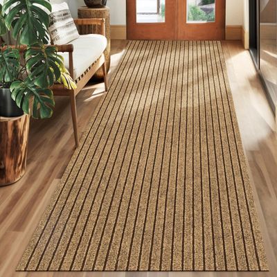 koloko 2ft x 55ft Runner Rug Non-Slip Outdoor Indoor Carpet Runner Custom Size Floor Runners Area Rugs Mat with Rubber Backing for Hallway Entryway Balcony Patio Kitchen Garage Stair Laundry