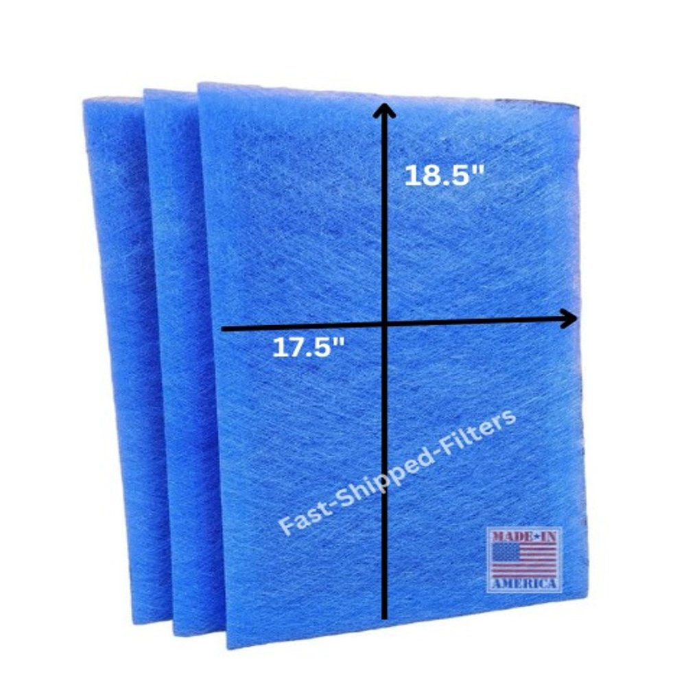 Fast-Shipped-Filters 3 Pack Replacement Filter Pads Compatible with Dynamic CT-100 Air Cleaner Refill Blue
