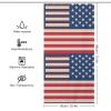 LXTDPBK American Flags Shower Curtain Textured Shower Liner Curtain Heavy Bathroom Shower Curtains with Grommets and Hooks Decor Bath Shower Curtains Set for Showers Bath Tubs 36'' X 72'' view 2