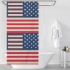 LXTDPBK American Flags Shower Curtain Textured Shower Liner Curtain Heavy Bathroom Shower Curtains with Grommets and Hooks Decor Bath Shower Curtains Set for Showers Bath Tubs 36'' X 72'' view 3