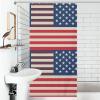LXTDPBK American Flags Shower Curtain Textured Shower Liner Curtain Heavy Bathroom Shower Curtains with Grommets and Hooks Decor Bath Shower Curtains Set for Showers Bath Tubs 36'' X 72'' view 4