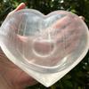 KatLin Natural Stone Natural Selenite Bowl Heart, Quartz Crystal Energy Heart, Mineral Meditation Divination(Size:5-6cm) view 1