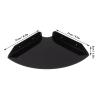 2pcs Acrylic Wall Mount Floating Corner Shelves,Quarter Round Shower Shelf Hanging Corner Shelves,Bathroom Corner Shelf Floating Display Shelf for Bedrooms Living Rooms Shower view 3