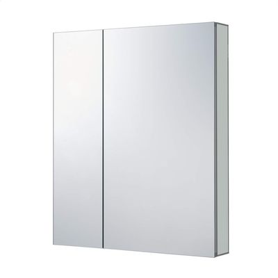 Fine Fixtures Bathroom Medicine Cabinet, Aluminum, Recessed/Surface Mount, 30" x 36", Right/Left Hinged, Mirrored Interior