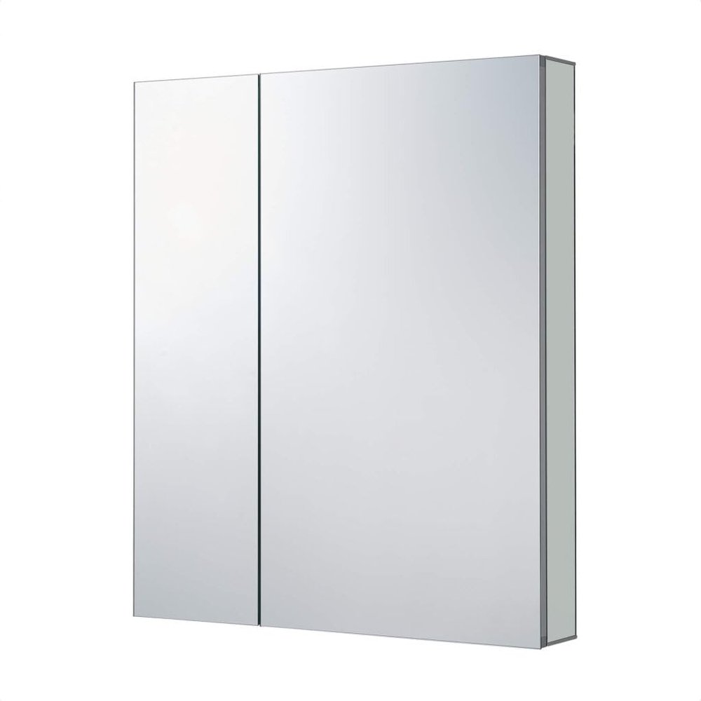 Fine Fixtures Bathroom Medicine Cabinet, Aluminum, Recessed/Surface Mount, 30" x 36", Right/Left Hinged, Mirrored Interior