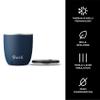 S'well Stainless Steel Tumbler with Slide-Open Lid, 10oz, Azurite, Triple Layered Vacuum Insulated Containers Keeps Drinks Colder and Hotter for Longer, BPA Free view 3