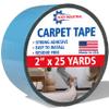 Carpet Tape, Double Sided Rug Tape, Secure Rugs to Hardwood, Laminate, Tile, Carpet, Carpet Grip Tape, Removable Carpet Tape, No damage on carpet, rug or floor, (MADE IN USA), Black, (2" x 25 Yard) view 1
