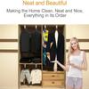 Heavy Duty Extendable Pull Out Closet Rod - Sliding Wardrobe Closet Rod, Extendable Clothes Rail With 2 Sliding Track, Pull Out Closet Rod Adjustable 30-80cm Wardrobe Rail Clothes Rack(Size:30cm/11.8i view 3
