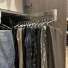 Extendable Pull Out Closet Rod - Pull Out Clothes Hanger Rail Rack - With 2 Sliding Rails Adjustable Extendable Clothes Rail, 201 Steel Finish Sliding Closet Rod, 30-80cm Wardrobe Rail(Size:550mm/21.6 view 1