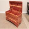 Rustic Red Door Co. Cedar Hope Chest with Waterfall Top, Amish Made Wooden Storage Trunk Box for Bedroom, Blanket, Clothes, Anti-Slam Hinges and Lock, 42", Cedar Wood, Natural Stain view 2