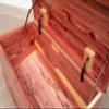 Rustic Red Door Co. Cedar Hope Chest with Waterfall Top, Amish Made Wooden Storage Trunk Box for Bedroom, Blanket, Clothes, Anti-Slam Hinges and Lock, 42", Cedar Wood, Natural Stain view 3