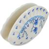Polmedia Polish Pottery Napkin Holder - Blue Grapevine Pattern Handmade in Boleslawiec Poland by Ceramika Artystyczna + Certificate of Authenticity view 2