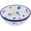 Polmedia Polish Pottery Bowl 6-inch - Go With The Flow Pattern Handmade in Boleslawiec Poland by Ceramika Artystyczna + Certificate of Authenticity view 1