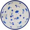 Polmedia Polish Pottery Bowl 6-inch - Go With The Flow Pattern Handmade in Boleslawiec Poland by Ceramika Artystyczna + Certificate of Authenticity view 2