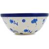 Polmedia Polish Pottery Bowl 6-inch - Go With The Flow Pattern Handmade in Boleslawiec Poland by Ceramika Artystyczna + Certificate of Authenticity view 3