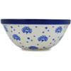 Polmedia Polish Pottery Bowl 6-inch - Peacock Bouquet Pattern Handmade in Boleslawiec Poland by Ceramika Artystyczna + Certificate of Authenticity view 3