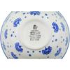 Polmedia Polish Pottery Bowl 6-inch - Peacock Bouquet Pattern Handmade in Boleslawiec Poland by Ceramika Artystyczna + Certificate of Authenticity view 4