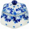 Polmedia Polish Pottery Jar with Lid - Blue Spring Pattern Handmade in Boleslawiec Poland by Ceramika Artystyczna + Certificate of Authenticity view 1