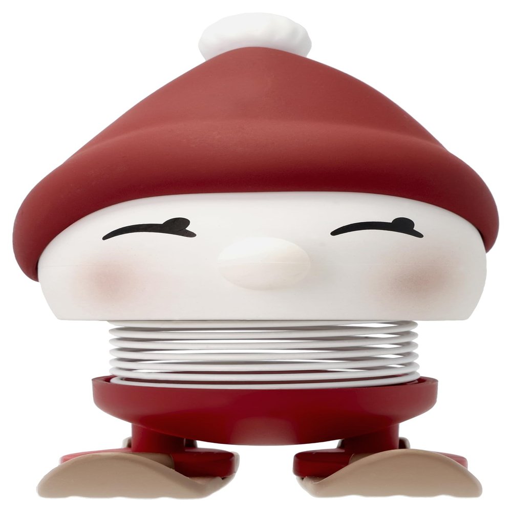 Hoptimist Soft Bimble - Danish Design Home Decor Ornament - Plastic Figurine with a metal spring, Small - Creates Cheerful Movement - (Red)