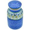 Polmedia Polish Pottery Jar with Lid - Crazy Daisy Pattern Handmade in Boleslawiec Poland by Ceramika Artystyczna + Certificate of Authenticity view 1