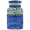 Polmedia Polish Pottery Jar with Lid - Crazy Daisy Pattern Handmade in Boleslawiec Poland by Ceramika Artystyczna + Certificate of Authenticity view 3