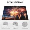Dish Drying Mat Absorbent Drying Mats for Kitchen 18"  24" Beautiful Fireworks Drying Mat Counter Dish Drainer Mats Non-slip Coffee Mat Dish Drying Pads for Rack Draining view 3