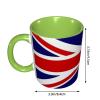 YYHWHJDE colorName Double color mug ceramic Mugs Suitable for cappuccino, latte, cereal, yogurt, milk, hot or cold drinks Micro-wave oven UK Flag Picture view 2
