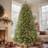 SHareconn 7ft Prelit Artificial Classic Spruce Christmas Tree view 1