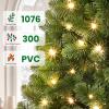 SHareconn 7ft Prelit Artificial Classic Spruce Christmas Tree view 3