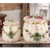 Ceramic Rice Dispenser with Lid, European Style Rice Dispenser, Creative Sealed Kitchen Food Container Cereal Dispensor for Rice, Cereal, Flour, Dry Food view 3