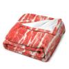Beef Blanket Beef Steak Texture Funny Realistic Food Soft Cozy Lightweight Throw Blanket for Women Men Bedroom Living Room Dorm Chair Sofa Travel 50x60in view 2
