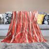 Beef Blanket Beef Steak Texture Funny Realistic Food Soft Cozy Lightweight Throw Blanket for Women Men Bedroom Living Room Dorm Chair Sofa Travel 50x60in view 4