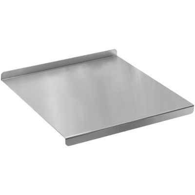 KUYYFDS Stainless Steel Chopping Board Counter Edge Chopping Board 12x16'' Dough Board Non Slip Counter Cutting Board with Lip Worktop Protector for Meat Vegetables Bread Cutting
