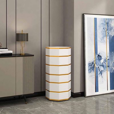 Metal Shoe Rack Cabinet Round Vertical Rotating Shoe Rack Tower Entrance Corner Spinning Shoe Shelf Revolving Shoe Organizer Lazy Susan Shoe Rack Storage Simple And Modern(Color:White,Size:43cm 86cm/