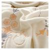 GLAMDIA Bed, European Luxury Embroidery Bedding Set Thread Count Super Soft Elastic Winter Thickened Warmth Velvet Fleece Duvet Cover Set Bed Sheet Pillowcases, King, White, MM-102 view 4