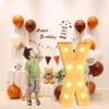 NGEWFGH 120CM/4FT Giant Figure Balloon Filling Box with Lights, 1st Birthday Balloon Number 40 50 60 Balloon Frame Wedding Decor Baby Shower(X) view 1