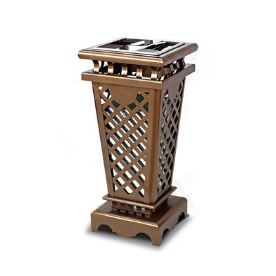 HEAIQI Outdoor Trash Can Outdoor Trash Can Creative Steel Inner Barrel Trash Can with Ashtray Suitable for Office Area Hotel Shopping Malls Kitchen Trash Can(Size:A)