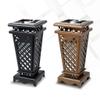 HEAIQI Outdoor Trash Can Outdoor Trash Can Creative Steel Inner Barrel Trash Can with Ashtray Suitable for Office Area Hotel Shopping Malls Kitchen Trash Can(Size:A) view 3