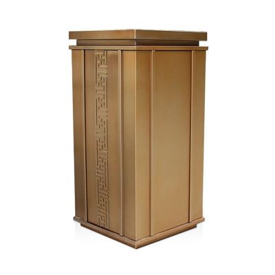 HEAIQI Outdoor Trash Can Indoor/Outdoor Square Trash Can Open Top Large Trash Can Stainless Steel Trash Can with Inner Bucket and Ashtray Kitchen Trash Can, 35*35*72CM