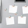 6 Pieces Fridge Magnets Refrigerator Glass Decorative Crystal Magnets for Kitchen Office Whiteboard,Funny Starfish Wave Sand Beach Creative view 4