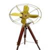 ANTIQUE AURA Electric Antique Floor Standing Royal Navy London Fan Collectible Tripod. view 1