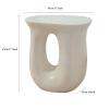 Sofa Small Round Side Table for Living Room, Entryway, Small Spaces, White Bedside Tables Coffee Table Nightstand, Accent Table Sofas for Living Room view 2