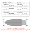 TURKAS Ironing Board Cover and Pad, Replacement Ironing Board Cover, Heat Resistance Ironing Board Cloth Cover(Color:White,Size:43x13.8in) view 2