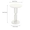 Sofa Round Side Table, Small End Table Accent Table for Living Room Bedroom Balcony Office, Modern Side Table Bedside Table Home Decor, Easy Assembly Sofas for Living Room view 2