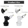 2 PairsImaictuu Ball Lock Keg Fittings Beer Corny Keg Connectors with Stainless Steel 5/16" Gas & 1/4" Liquid Barbs and MFL Thread Swivel Nuts for Homebrew with 4 PCS Hose Clamps view 3