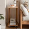 LUNIZ Nightstand Sofa Table Solid Wood Side Table Coffee Table Living Room Mobile Sofa Side Table Coffee Table Simple Bedroom Bedside Small Table Couch Side Table(Color:B) view 2